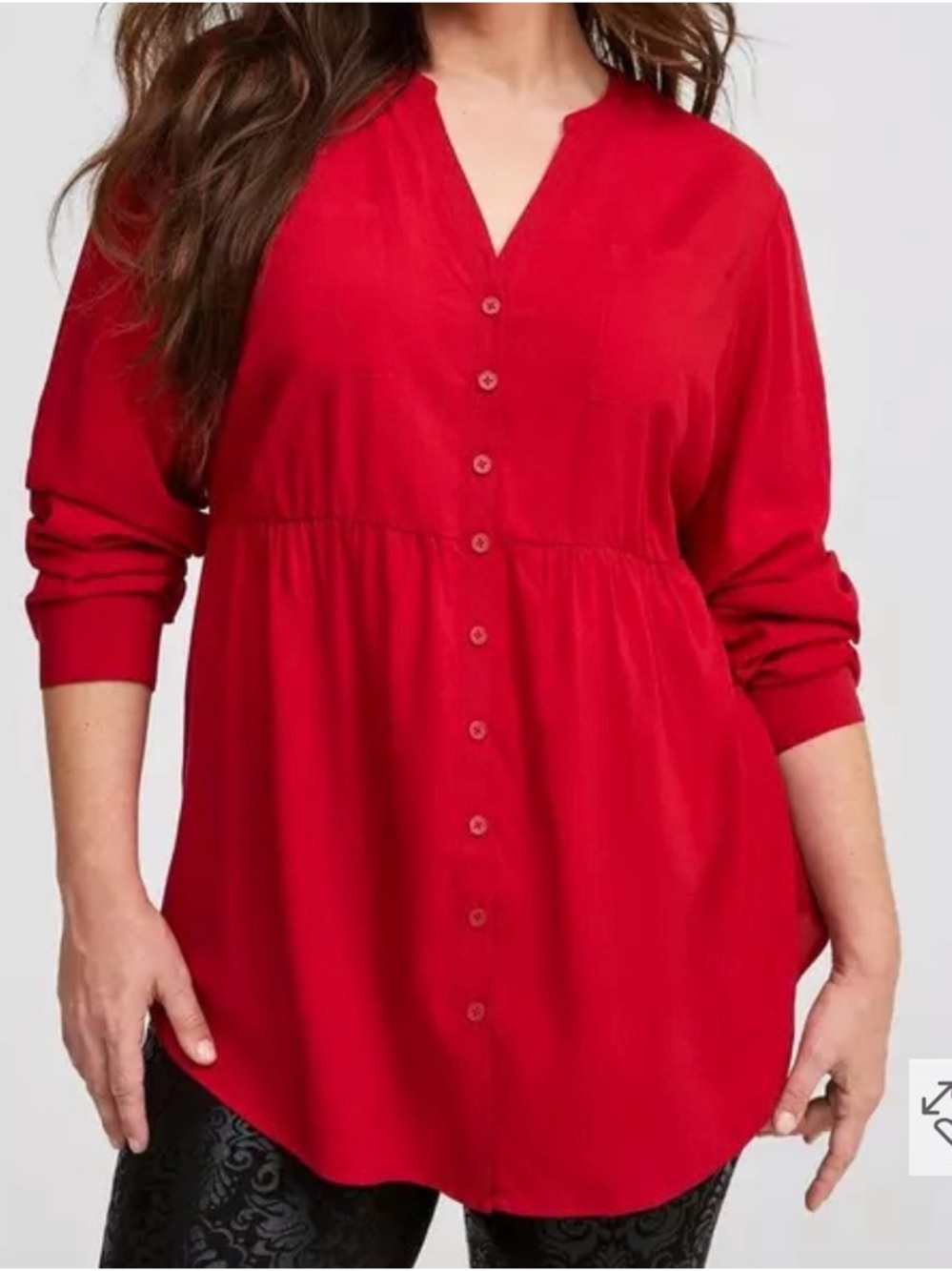 Torrid Red Emma Babydoll Tunic size 4x (26)